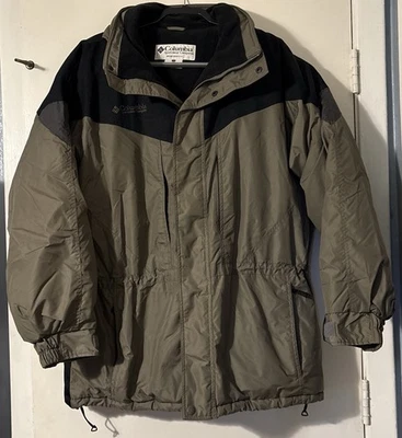 Men's Columbia Winter Parka Jacket Coat Olive/Black Size L - Image 1 of 4