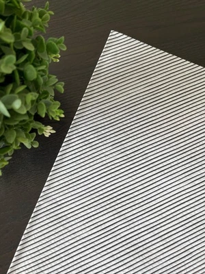 BLACK PINSTRIPE Design Tissue Paper Sheet Choose Size & Package Amount - Image 1 of 4