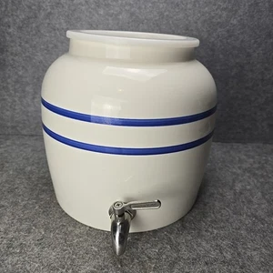 Porcelain Crock Water Dispenser With Stainless Steel Spigot - Picture 1 of 14