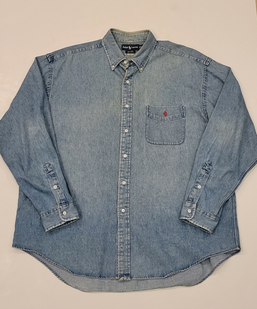 ラルフローレン 90s patched L/S shirt L 90s ポロ ラルフローレン タータンチェック コットン×ウール