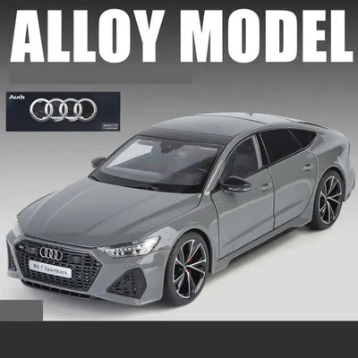 1:18 Audi RS7 Model Car with Light and Sound Features (Grey) - Image 1 of 4