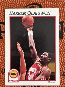 1991-92 NBA Hoops Hakeem Olajuwon #78 Base Card Rockets - Picture 1 of 2
