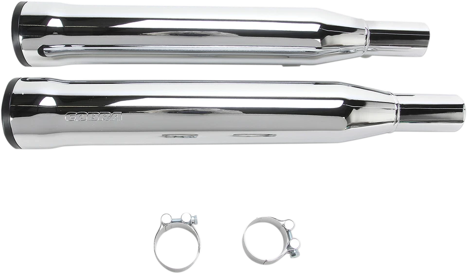 Cobra Cromo 3 pulgadas. Silenciador antideslizante con puntas RacePro 6080 XL883/XL1200 04-13 Foto 1 de 1