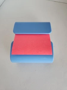 Pop Up Post It Note Dispenser Blue Easy Load Space Saver Desk Essentials 3x3 - Picture 1 of 8