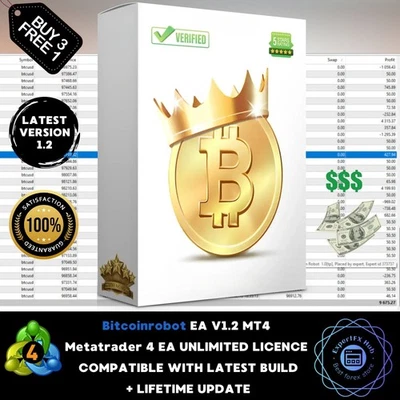 v1.2 bitcoinrobot btc scalping bot prop firm metatrader 4 mt4 trading bot forex - Image 1 of 4