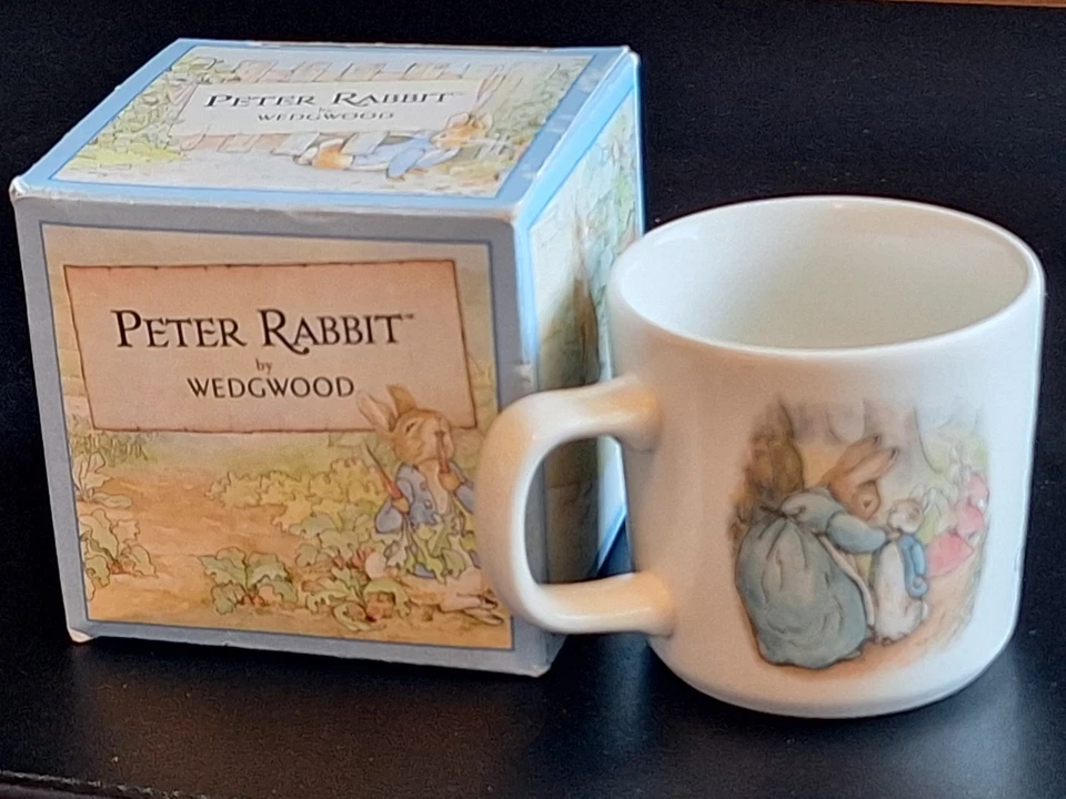 Wedgwood Beatrix Potter Cup Mug Peter Rabbit Frederick Warne England in Box 8 Oz - Image 1 of 4