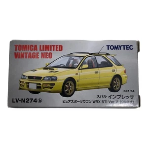 TOMYTEC LV-N274b Subaru Impreza WRX STi Ver.VI 1999 Yellow Mint JAPAN - Picture 1 of 9