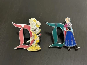2025 DLR Disneyland D Die Schöne und das Biest Lumiere & AnnaHidden Mickey Disney Pin - Bild 1 von 2