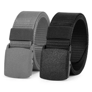 Nylon Belt for Men 2 Pack Military Tactical Belt Canvas Outdoor Web Belt with... - Picture 1 of 7