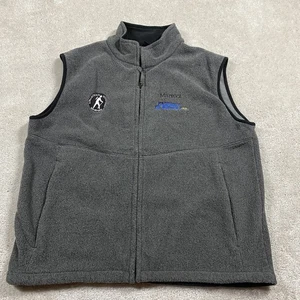 Marmot Vest Mens XL Gray Polartec Fleece Fairway Subaru Michelin Bike Outdoor - Picture 1 of 9