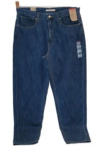Neu Levis 33x30 80er Mom Jeans High Waist Tapered Relaxed Blau Denim Neu mit Etikett Medium - Bild 1 von 18