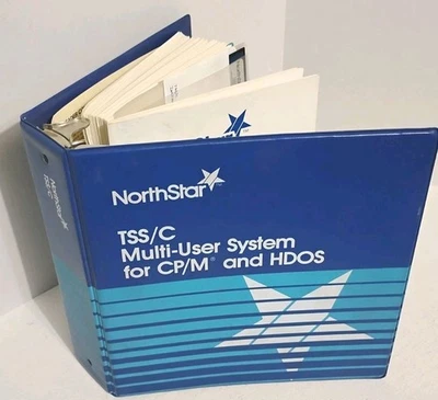 Carpeta de sistema multiusuario NorthStar TSS/C con manuales y discos Horizon HRAM HDOS CPM - Imagen 1 de 4