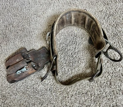 Cinturón de escalada vintage Lineman’s Tool poste árbol Foto 1 de 4