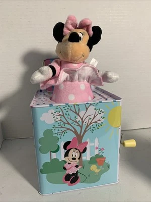 Disney Baby Minnie Mouse Jack-in-the-Box - Juguete musical para bebés - Rosa. Foto 1 de 4