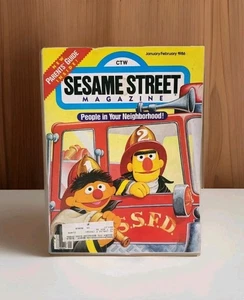 Vtg Sesame Street Magazine Jan/Feb 1986 Bert & Ernie People In Your Neighborhood - Picture 1 of 7