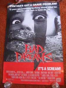 BAD DREAMS original MOVIE POSTER ROLLED 1986 1980's horror - Picture 1 of 1