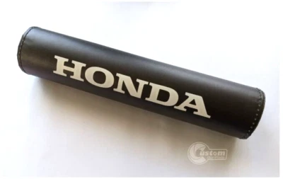 Honda Vintage Design Motorcycle Bar Pad 10" Black Matte Finish - Image 1 of 2