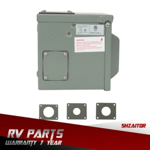 1 Set 50A RV Power Outlet Box 125/250V Electrical Outdoor Receptacle 14-50R - Picture 1 of 14