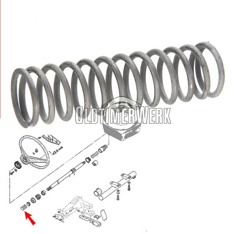 Compression spring for steering column lower Golf 1 & Co. OE ref. 171419343A - Image 1 of 1