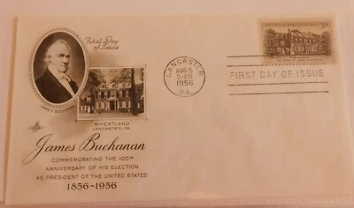 First Day Cover, President James Buchanan 100th Anniversary of his election:1956 - Image 1 of 4