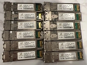 Lot/lot de 12 - Ubiquiti UF-MM-10G 10Goase-SR SFP+ émetteur-récepteur - non testé. - Photo 1/4