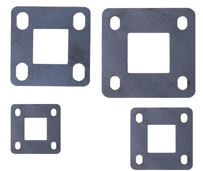 Fußplatte Eisenplatte Stahl 40x40 - 100x100m Bodenplatte Ankerplatte Roh STAHLCO