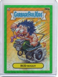 2022 Garbage Pail Kids C5 205b Bud Buggy Green Wave Refractor 56/299 Free Ship - Picture 1 of 2