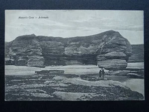 Scotland Angus ARBROATH Mason's Cove showing Boys Fishing in Pool c1904 Postcard - Picture 1 of 2