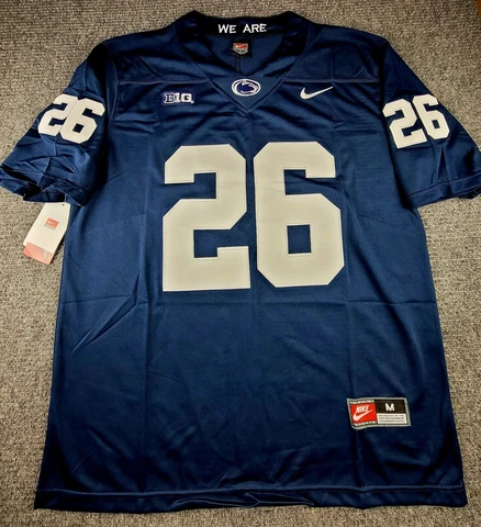 Replica Penn State Nittany Lions Medium Saquan Barkley Stitched Jersey NWT Cover