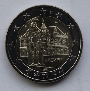 ALEMANIA - 2 € moneda de euro conmemorativa 2010 Bremen A D F G J - Imagen 1 de 1