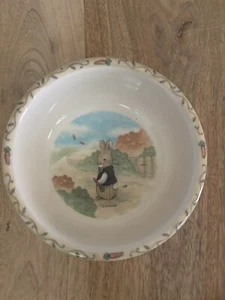 Pecoware Bunny Rabbit Bowl Carrot Border Melamine Peco 00885 Taiwan Vintage - Picture 1 of 5