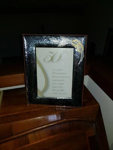 Cornice portafoto argento marcato 6 gr anniversario matrimonio - Foto 1 di 4