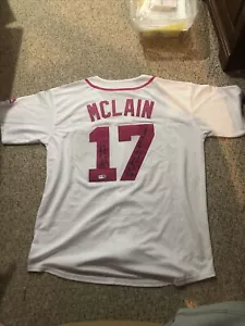 DETROIT TIGERS- DENNY MCLAIN SIGNED AUTOGRAPH CANCER JERSEY TRISTAR COA INSCRIPS - Picture 1 of 6