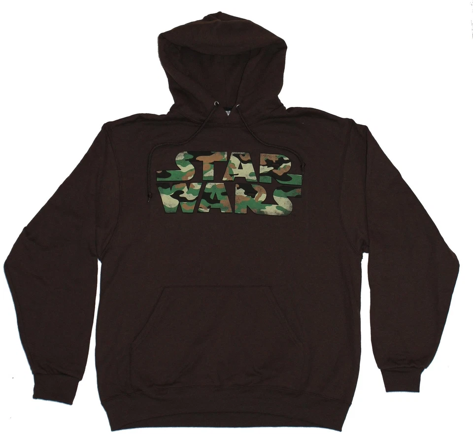 Sudadera con Capucha Star Wars Para Hombres - Logotipo de Palabra Simple Camuflado Imagen Llena Foto 1 de 1