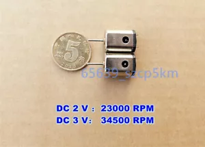 2pcs N20 DC3V 34500RPM High Speed HM DC Carbon Brush Motor for Helicopter -Toy - Picture 1 of 7