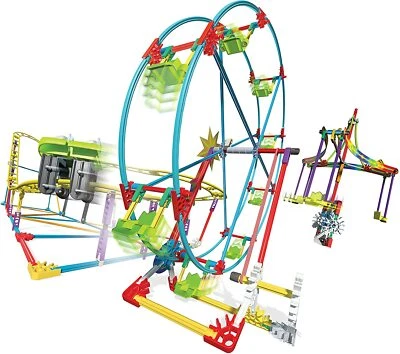 KNEX Amusement Park in a Box 378 pcs Building Blocks Motorized Rides DMG BOX - Image 1 of 4