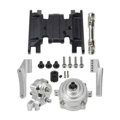 Metal Front Planetary Gearbox Transfer Case Transmission Set for Axial SCX10 II - Image 1 of 4