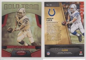 2016 Certified Gold Team Mirror Red /99 Andrew Luck #10