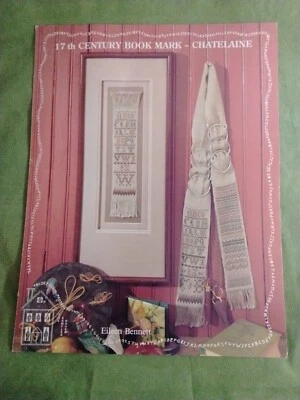 1986 the sampler house Eileen Bennett 17th century book mark chatelaine Cross  - Image 1 of 4