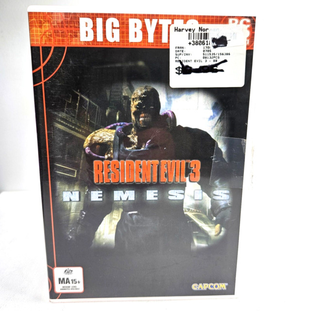 RESIDENTEVIL 3 NEMESIS - PC Video Game Rare Collectible »»»NEW SEALED»»»