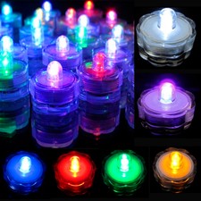 12/ 24/ 36 PCS Multicolor Submersible LED Lights Waterproof Wedding Party Decor
