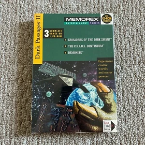 Dark Passages 2 - Memorex 3 Games in 1 CD-ROM Collection 1996 Vintage SEALED - Picture 1 of 7