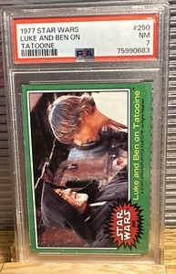 PSA 1977 Star Wars #250 LUKE AND BEN ON TATOOINE PSA 7 NM G25