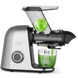 Cold Press Juicer,Slow Masticating Juicer Soft/hard Mode & Quiet Silver - Picture 1 of 7