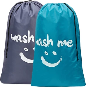 2er Pack XL Wash Me Reise Wäschesack, Schmutzkleidung Organizer, groß genug bis H - Bild 1 von 7