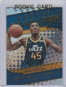 TARJETA DE NOVATO DONOVAN MITCHELL Utah Jazz Basketball 2017/18 ¡RARA REVOLUCIÓN RC! - Imagen 1 de 2