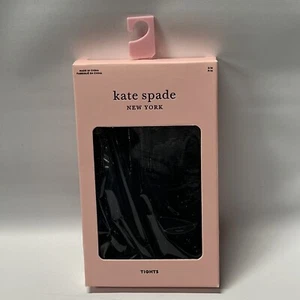 Collant donna Kate Spade New York nero lucido taglia S/M small/med $25 vendita al dettaglio - Foto 1 di 4