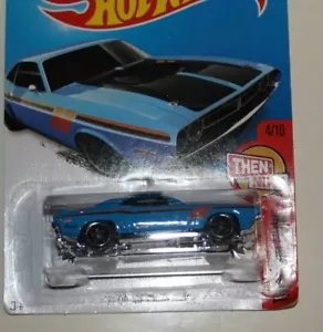 HW HOT WHEELS 2016 HW THEN & NOW #4/10 '71 DODGE CHALLENGER HOTWHEELS BLUE VHTF - Picture 1 of 3