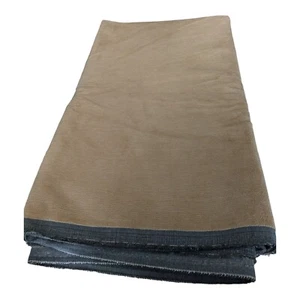 Tan Beige 15 Wale Corduroy Backed Upholstery Fabric (60" x 4 yds, 2 in) Heavy - Picture 1 of 5