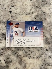 2005 UPPER DECK TEAM USA SIGNATURES RYAN ZIMMERMAN #S-37 AUTO /595 RC NATIONALS